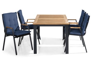 Matgrupp Utomhus Las Vegas 152-210x90 + 4 Karmstolar m Dyna