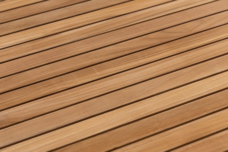 Matgrupp Utomhus Las Vegas 220-280 cm + 6 Matstol Östermalm - Teak/Vit - Utemöbler & utemiljö - Utegrupp - Matgrupp utomhus