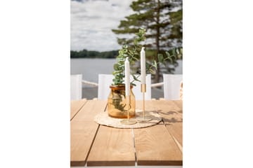 Matgrupp Utomhus Mexico 200cm + 6 Karmstolar Utomhus Vit - Venture Home - Utemöbler & utemiljö - Utegrupp - Matgrupp utomhus