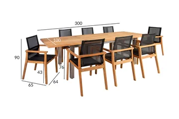 Matgrupp Utomhus Nautica - Utemöbler & utemiljö - Utegrupp - Matgrupp utomhus