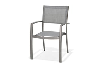 Matgrupp Utomhus Solana 201 cm + 6 Stolar + 2 Positionsstolar - Grå - Utemöbler & utemiljö - Utegrupp - Matgrupp utomhus
