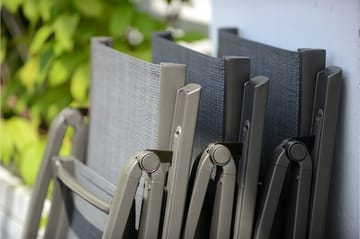 Matgrupp Utomhus Solana 201 cm + 6 Stolar + 2 Positionsstolar - Grå - Utemöbler & utemiljö - Utegrupp - Matgrupp utomhus