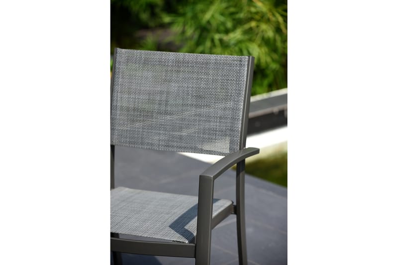 Matgrupp Utomhus Solana 88 cm + 4 Stolar - Grå - Utemöbler & utemiljö - Utegrupp - Matgrupp utomhus