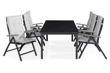 Matgrupp Utomhus Tunis 205x90 + 6 Monaco Lyx Positionsstol m Dyna