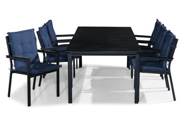 Matgrupp Utomhus Tunis 220-280x90 + 6 Stapelstolar m Dyna