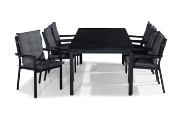 Matgrupp Utomhus Tunis 220-280x90 + 6 Stapelstolar m Dyna