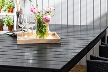 Matgrupp Utomhus Tunis 220-280x90 + 6 Thor Fåtölj m Dyna - Svart|Offwhite - Utemöbler & utemiljö - Utegrupp - Matgrupp utomhus