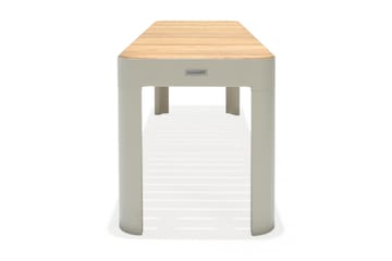 Matgrupp Utomhus Portals 209 cm + 5 Karmstolar + Bänk - Teak/Vit - Utemöbler & utemiljö - Utegrupp - Matgrupp utomhus