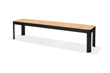Matgrupp Utomhus Portals 209x105 cm + 2 Bänkar - Teak/Svart - Utemöbler & utemiljö - Utegrupp - Matgrupp utomhus