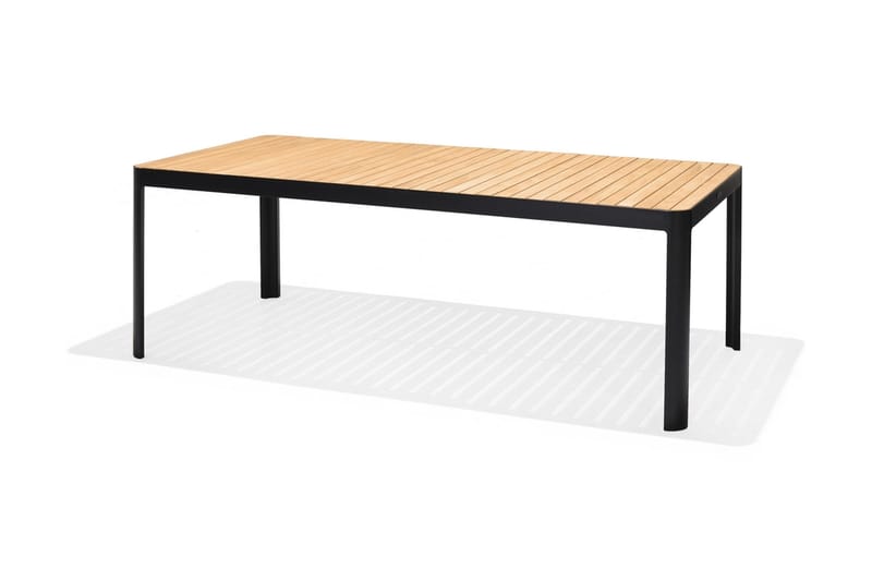 Matgrupp Utomhus Portals 209x105 cm + 2 Bänkar - Teak/Svart - Utemöbler & utemiljö - Utegrupp - Matgrupp utomhus