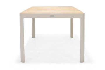 Matgrupp Utomhus Portals 161 cm + 4 Karmstolar - Teak/Vit - Utemöbler & utemiljö - Utegrupp - Matgrupp utomhus