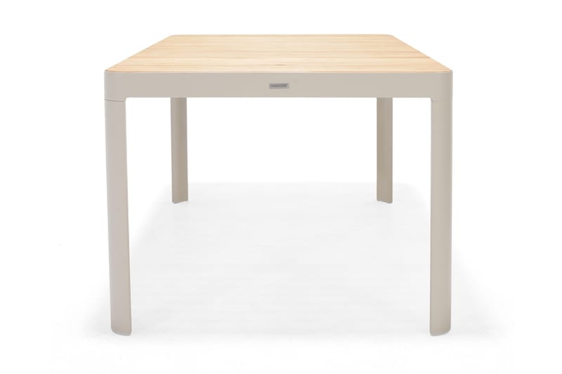 Matgrupp Utomhus Portals 161 cm + 4 Karmstolar - Teak/Vit - Utemöbler & utemiljö - Utegrupp - Matgrupp utomhus
