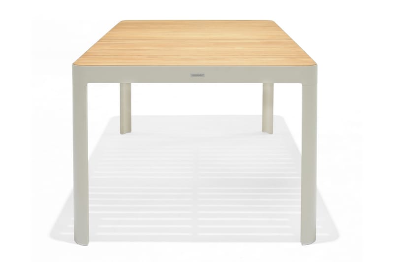 Matgrupp Utomhus Portals 161 cm + 4 Karmstolar - Teak/Vit - Utemöbler & utemiljö - Utegrupp - Matgrupp utomhus