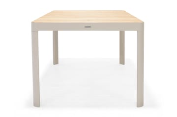 Matgrupp Utomhus Portals 161 cm + 4 Karmstolar + Bänk - Vit/Trä - Utemöbler & utemiljö - Utegrupp - Matgrupp utomhus