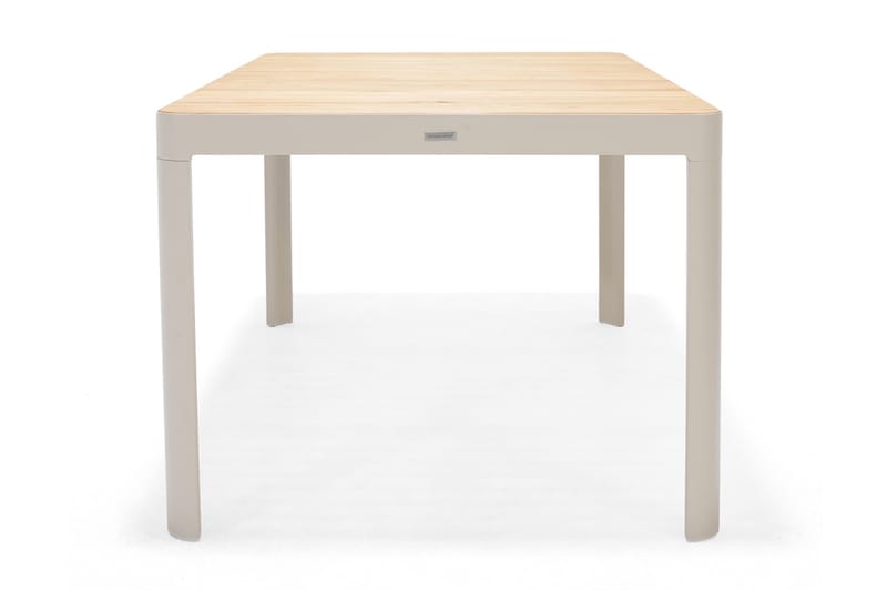 Matgrupp Utomhus Portals 161 cm + 4 Karmstolar + Bänk - Vit/Trä - Utemöbler & utemiljö - Utegrupp - Matgrupp utomhus