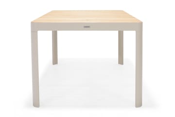 Matgrupp Utomhus Portals 161 cm + 6 Karmstolar - Vit/Trä - Utemöbler & utemiljö - Utegrupp - Matgrupp utomhus