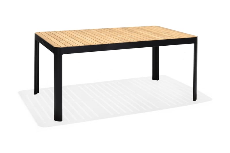 Matgrupp Utomhus Portals 161x95 cm + 2 Bänkar - Teak/Svart - Utemöbler & utemiljö - Utegrupp - Matgrupp utomhus
