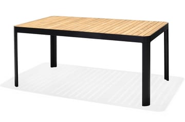 Matgrupp Utomhus Portals 161x95 cm + 6 Karmstolar - Teak/Svart - Utemöbler & utemiljö - Utegrupp - Matgrupp utomhus