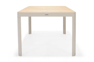 Matgrupp Utomhus Portals 209 cm + 8 Karmstolar - Vit/Trä - Utemöbler & utemiljö - Utegrupp - Matgrupp utomhus