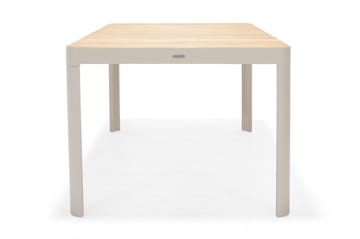 Matgrupp Utomhus Portals 209 cm + 5 Karmstolar + Bänk - Vit/Trä - Utemöbler & utemiljö - Utegrupp - Matgrupp utomhus