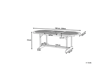 Maui Matgrupp Utomhus inkl 8 Utestolar m Dyna - Trä/Natur - Utemöbler & utemiljö - Utegrupp - Matgrupp utomhus