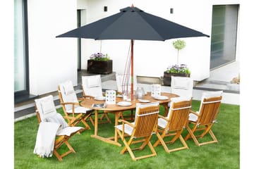 Maui Matgrupp Utomhus inkl 8 Utestolar m Dyna - Trä/Natur - Utemöbler & utemiljö - Utegrupp - Matgrupp utomhus