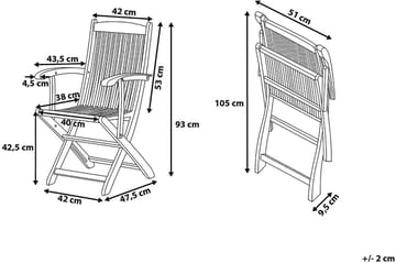 Maui Trädgårdsmöbelset Med Utebord + 8 Utestolar+Parasoll - Trä/Natur - Utemöbler & utemiljö - Utegrupp - Matgrupp utomhus