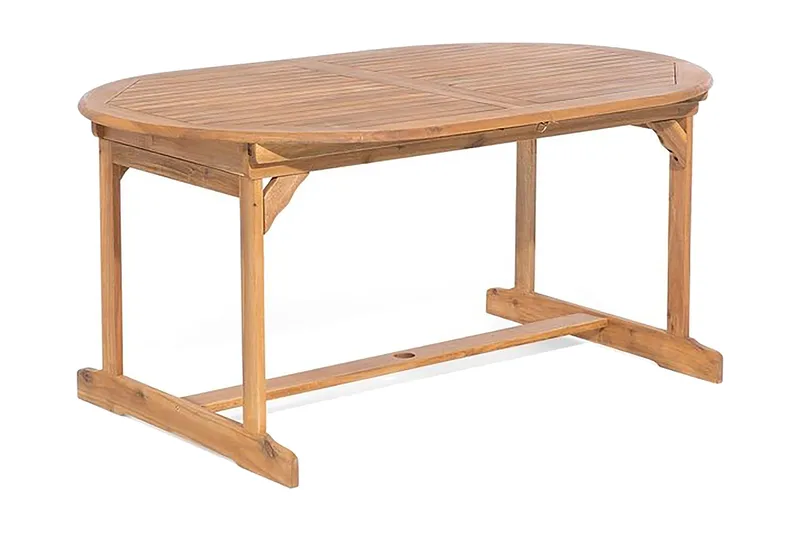 Maui Trädgårdsmöbelset Med Utebord+8 Utestolar - Trä/Natur - Utemöbler & utemiljö - Utegrupp - Matgrupp utomhus