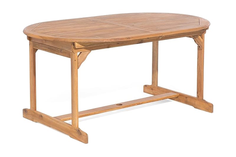 Maui Trädgårdsmöbelset Med Utebord+8 Utestolar - Trä/Natur - Utemöbler & utemiljö - Utegrupp - Matgrupp utomhus