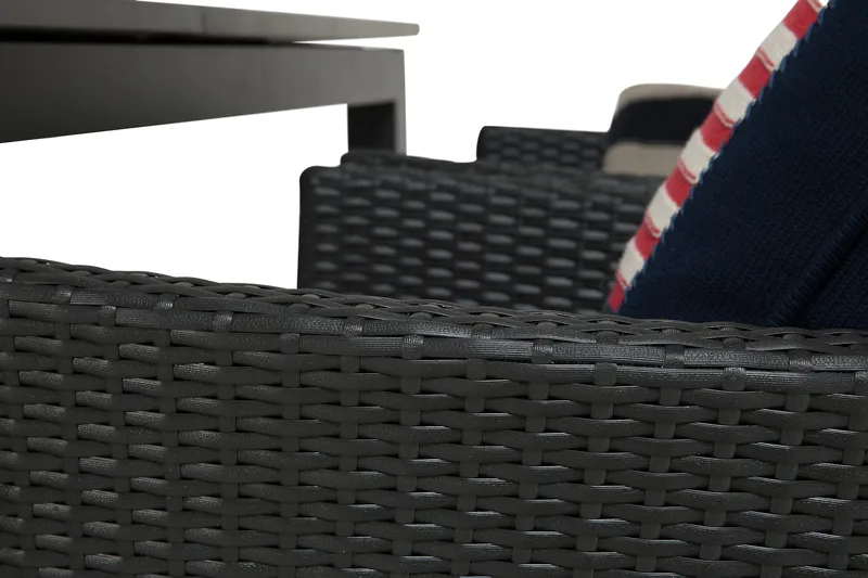 Monaco Matgrupp Utomhus 152-210 + 4 Jenny Ställbar Fåtölj - Svart - Utemöbler & utemiljö - Utegrupp - Matgrupp utomhus