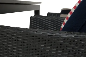 Monaco Matgrupp Utomhus 152-210 + 4 Jenny Ställbar Fåtölj - Svart - Utemöbler & utemiljö - Utegrupp - Matgrupp utomhus