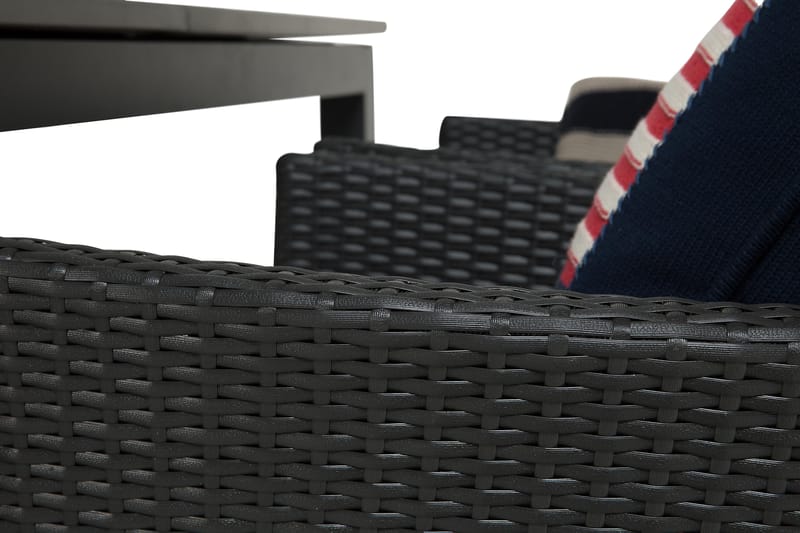 Monaco Matgrupp Utomhus 152-210 + 4 Jenny Ställbar Fåtölj - Svart - Utemöbler & utemiljö - Utegrupp - Matgrupp utomhus