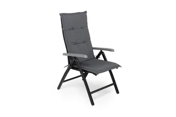 Monaco Matgrupp Utomhus 152-210 + 4 Positionsstol Lyx - Svart/Svart - Utemöbler & utemiljö - Utegrupp - Matgrupp utomhus