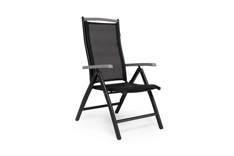 Monaco Matgrupp Utomhus 152-210 + 4 Positionsstol Lyx - Svart/Svart - Utemöbler & utemiljö - Utegrupp - Matgrupp utomhus