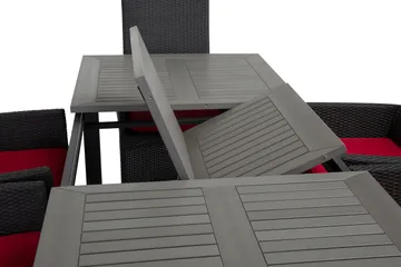 Monaco Matgrupp Utomhus 152-210 + 6 Jenny Ställbar Fåtölj - Svart - Utemöbler & utemiljö - Utegrupp - Matgrupp utomhus