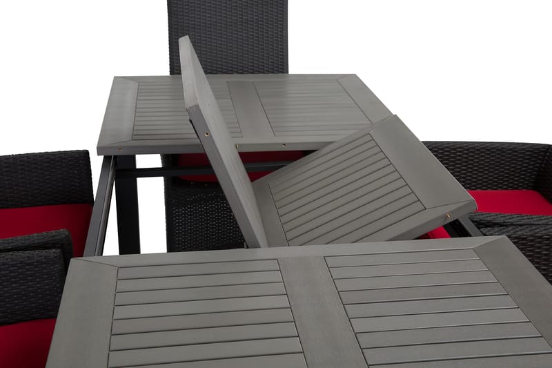 Monaco Matgrupp Utomhus 152-210 + 6 Jenny Ställbar Fåtölj - Svart - Utemöbler & utemiljö - Utegrupp - Matgrupp utomhus