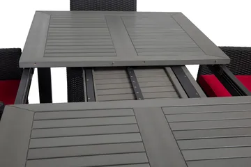 Monaco Matgrupp Utomhus 152-210 + 6 Jenny Ställbar Fåtölj - Svart - Utemöbler & utemiljö - Utegrupp - Matgrupp utomhus