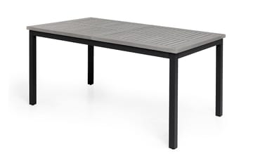 Monaco Matgrupp Utomhus 152-210 + 6 Jenny Ställbar Fåtölj - Svart/Grå - Utemöbler & utemiljö - Utegrupp - Matgrupp utomhus