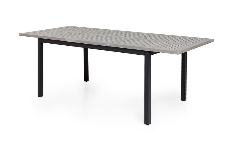 Monaco Matgrupp Utomhus 152-210 + 6 Jenny Ställbar Fåtölj - Svart/Grå - Utemöbler & utemiljö - Utegrupp - Matgrupp utomhus