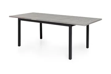 Monaco Matgrupp Utomhus 152-210 + 6 Jenny Ställbar Fåtölj - Svart/Grå - Utemöbler & utemiljö - Utegrupp - Matgrupp utomhus