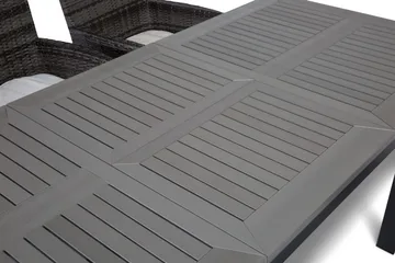 Monaco Matgrupp Utomhus 152-210 + 6 Thor Fåtölj - Svart/Grå - Utemöbler & utemiljö - Utegrupp - Matgrupp utomhus