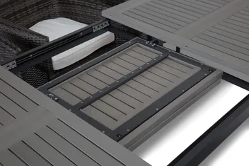 Monaco Matgrupp Utomhus 152-210 + 6 Thor Fåtölj - Svart/Gr å - Utemöbler & utemiljö - Utegrupp - Matgrupp utomhus