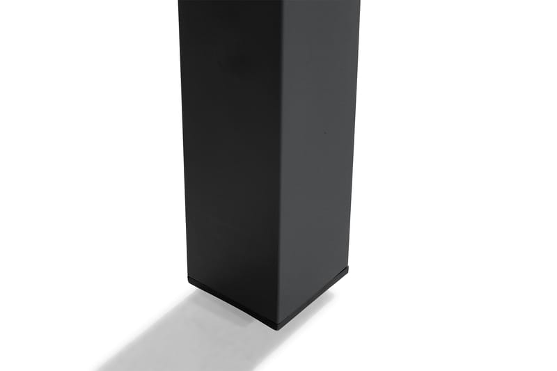 Monaco Matgrupp Utomhus 152-210x90 + 4 Tunis Stapelstol - Svart - Utemöbler & utemiljö - Utegrupp - Matgrupp utomhus