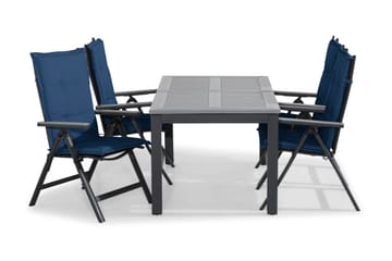 Blå Dynor - Svart,Ljusgrå