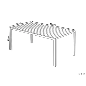 Nardo Trädgårdsmöbelset Med Utebord+Bänk Utomhus - Grå - Utemöbler & utemiljö - Utegrupp - Matgrupp utomhus
