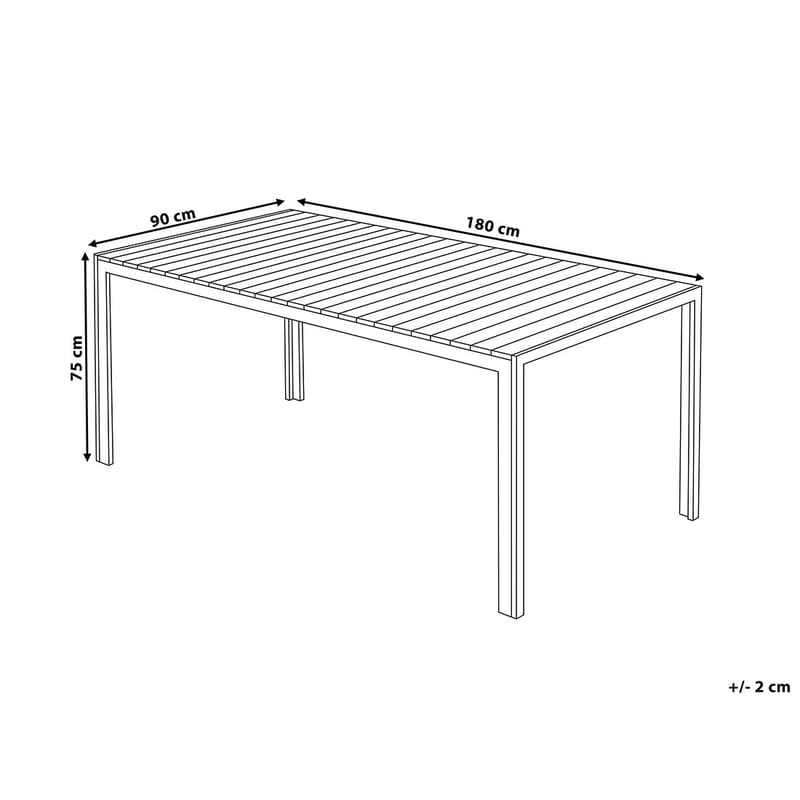 Nardo Trädgårdsmöbelset Med Utebord+Bänk Utomhus - Grå - Utemöbler & utemiljö - Utegrupp - Matgrupp utomhus