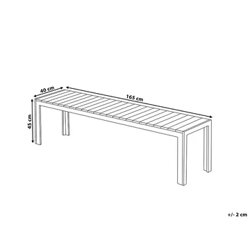 Nardo Trädgårdsmöbelset Med Utebord+Bänk Utomhus - Trä/Natur - Utemöbler & utemiljö - Utegrupp - Matgrupp utomhus