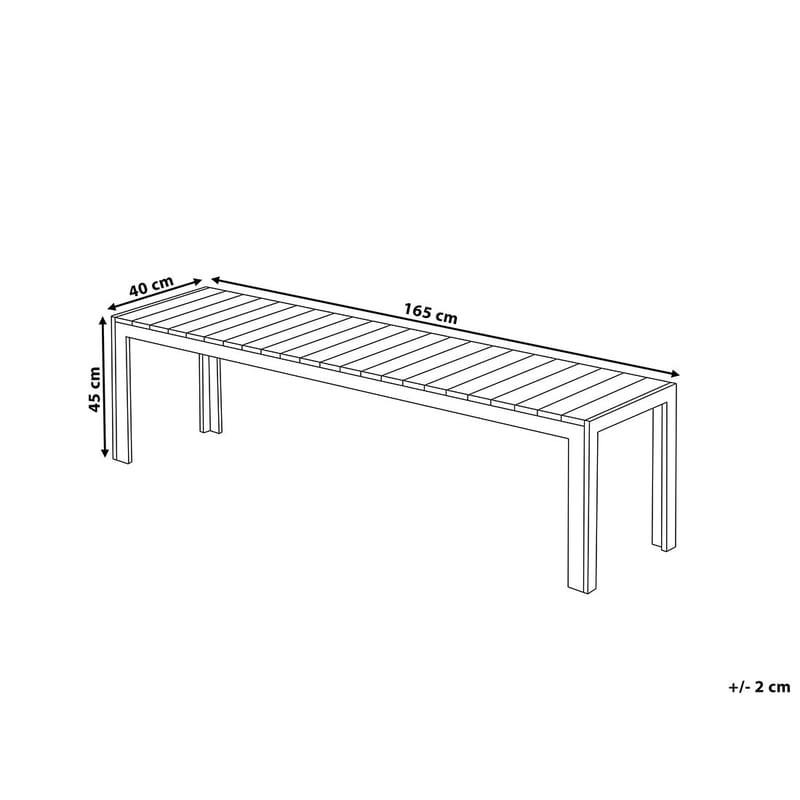 Nardo Trädgårdsmöbelset Med Utebord+Bänk Utomhus - Trä/Natur - Utemöbler & utemiljö - Utegrupp - Matgrupp utomhus