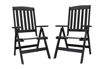 Oliver Matgrupp Utomhus 4 Utestolar - Grå/Svart - Utemöbler & utemiljö - Utegrupp - Matgrupp utomhus