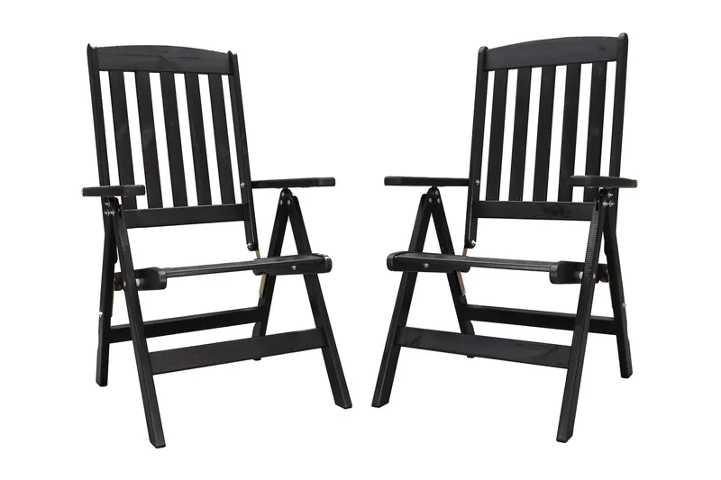 Oliver Matgrupp Utomhus 4 Utestolar - Grå/Svart - Utemöbler & utemiljö - Utegrupp - Matgrupp utomhus